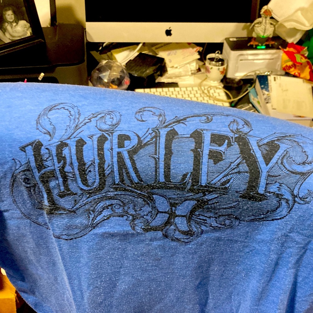 Hurley Blue Graphic Men's Shirt
